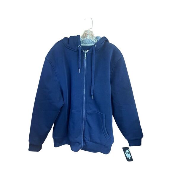 US Life Men’s Zipper-Hooded-Sweat Jacket Navy Sz  XL NWT - Picture 1 of 8